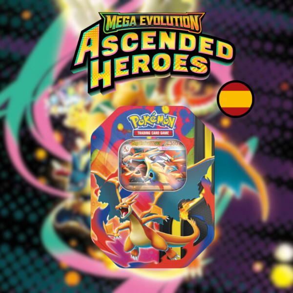 Lata Mega Charizard Y | Megaevolución: Héroes Ascendentes