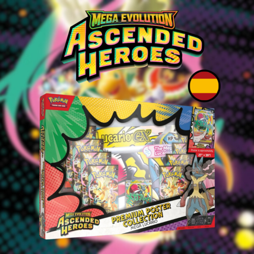 Colección Póster Premium – Mega Lucario | Megaevolución: Héroes Ascendentes