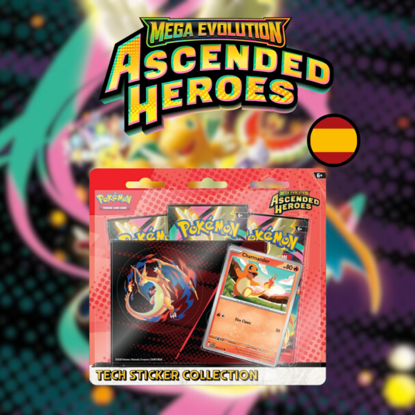 Colección Tech Sticker Charmander | Megaevolución: Héroes Ascendentes