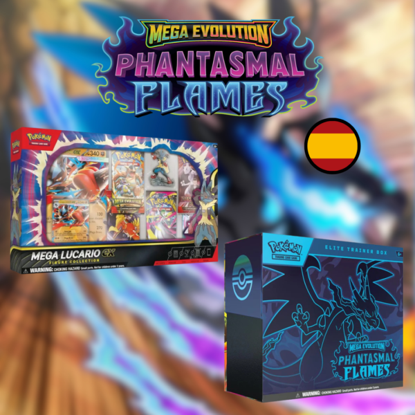 Elite Trainer Box + Figure Box MegaLucario Ex - Megaevolución: Fuegos Fantasmales