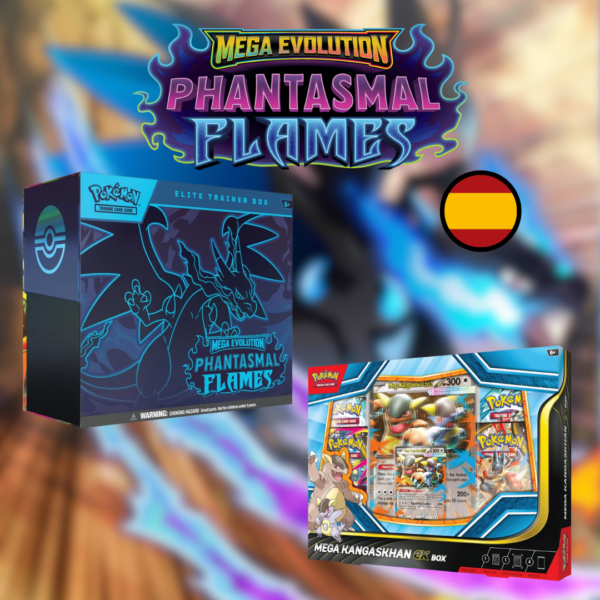 ETB + MegaKangaskhan Ex Box - Megaevolución: Fuegos Fantasmales