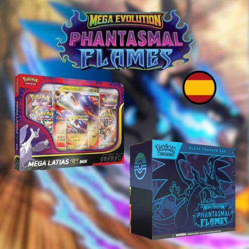 ETB + MegaLatias Ex Box - Megaevolución: Fuegos Fantasmales