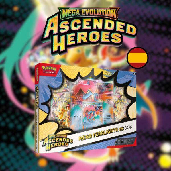 Mega Feraligart Premium Ex Box | Megaevolución: Héroes Ascendentes