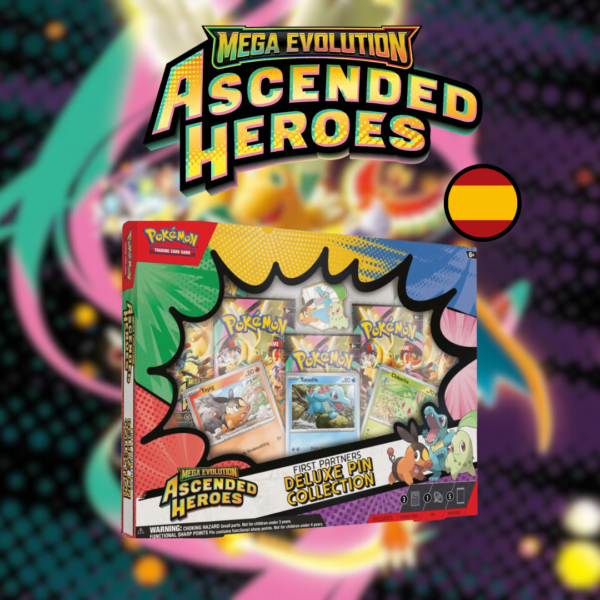 First Partners Deluxe Pin Collección | Megaevolución: Héroes Ascendentes