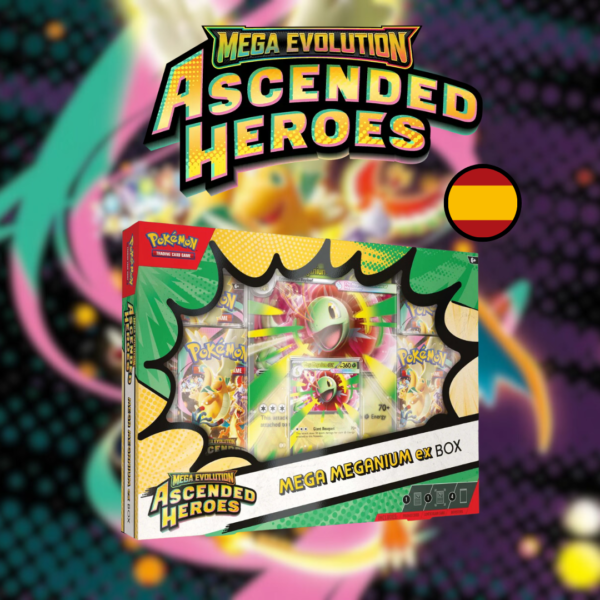 Mega Meganium Premium Ex Box | Megaevolución: Héroes Ascendentes