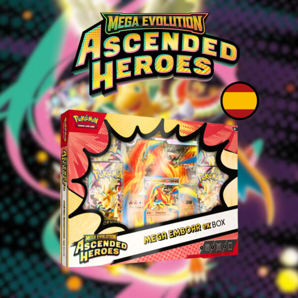 Mega Emboar Premium Ex Box | Megaevolución: Héroes Ascendentes